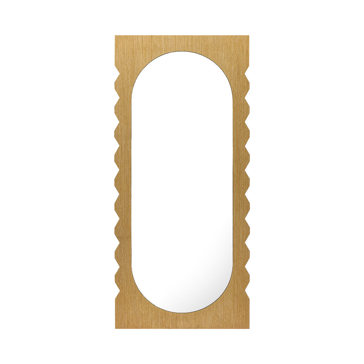 Azzurra Oak Floor Mirror
