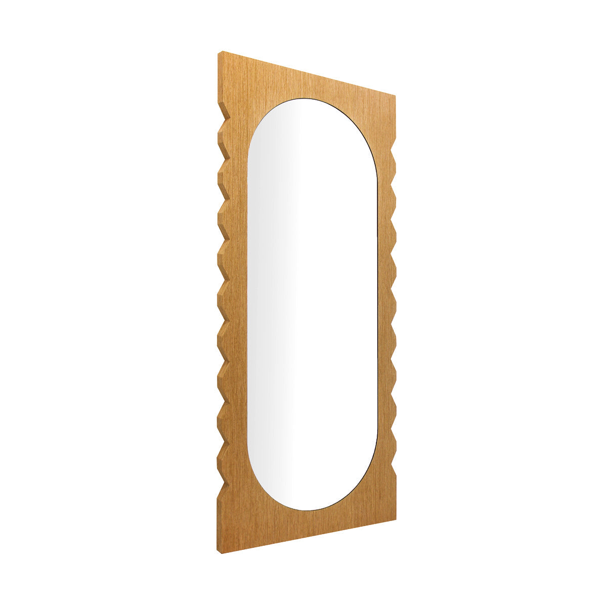 Azzurra Oak Floor Mirror