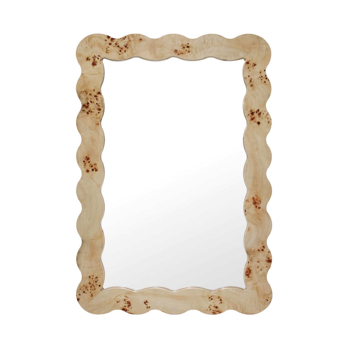 Carmella Burlwood Wall Mirror (80 x 120cm)