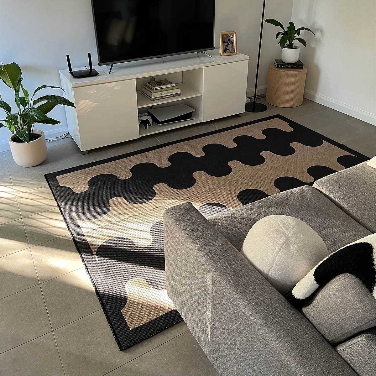 Aligned New Jute Rug
