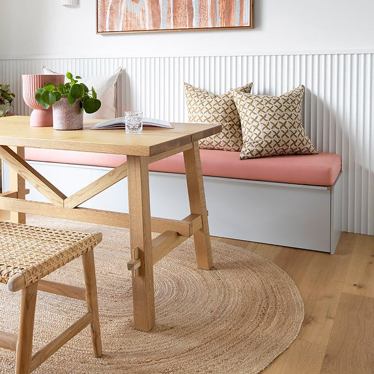 Amber Braided Oval Jute Rug