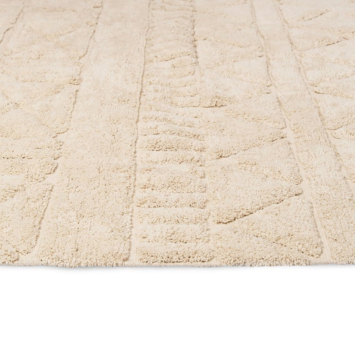 Coco Tribal Textured Washable Shag Rug