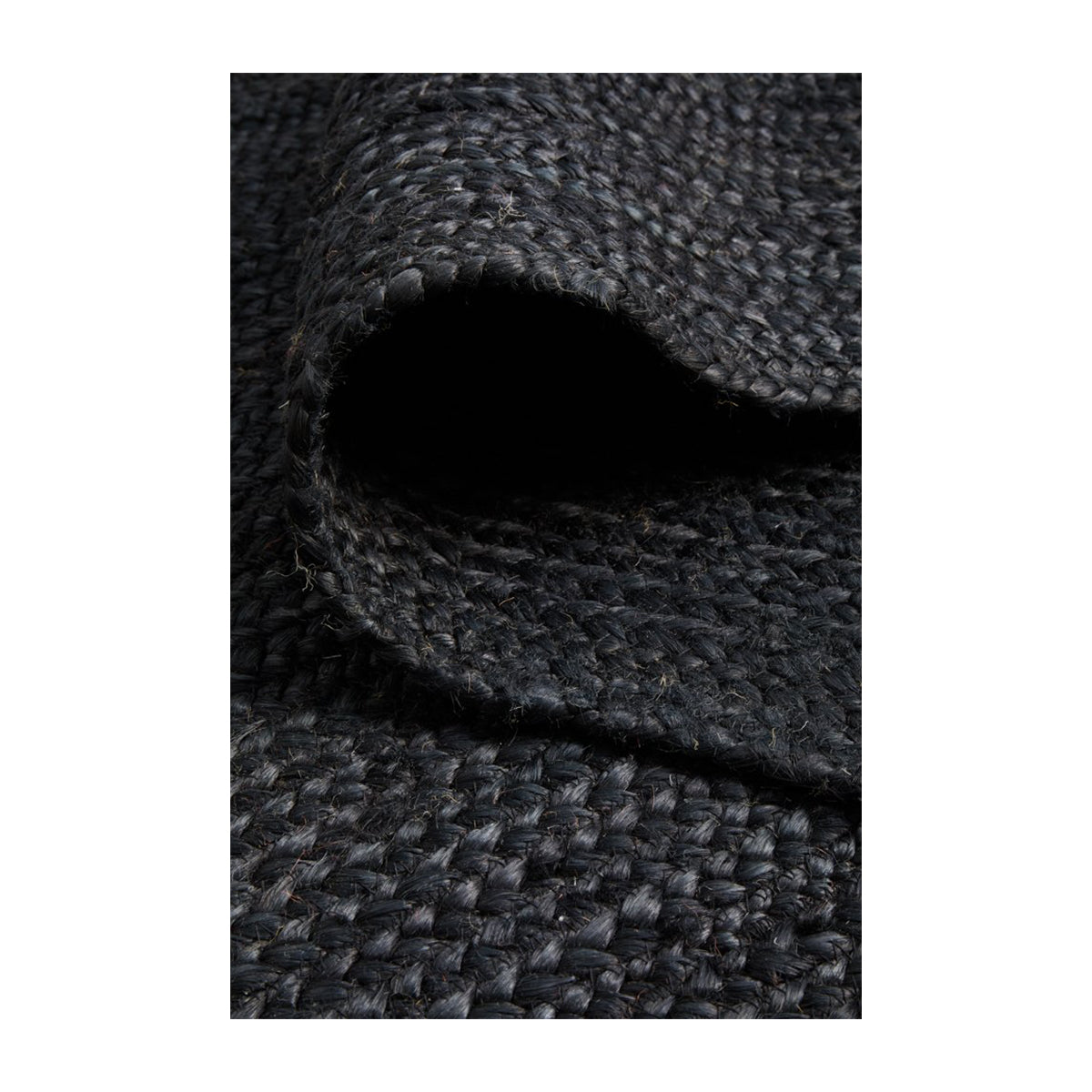 Bondi Rectangle Runner Rug (Black)