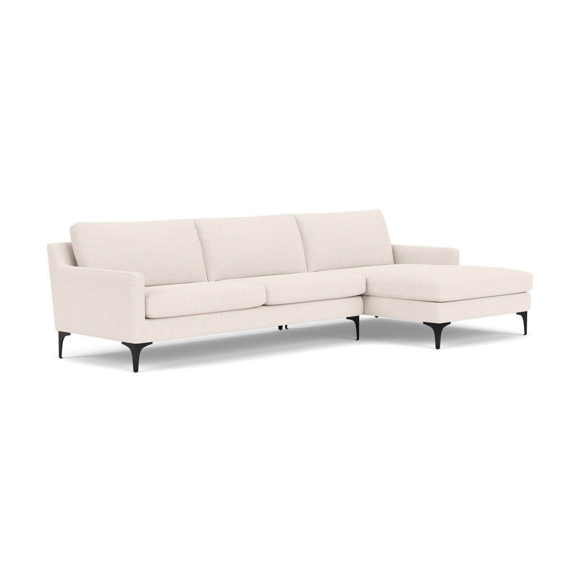 Astha Boucle Right Chaise Sofa