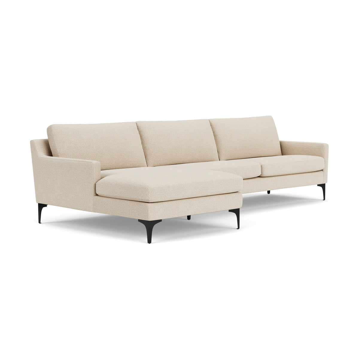 Astha Boucle Right Chaise Sofa