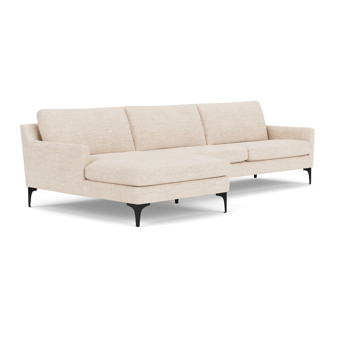 Astha Fabric Left Chaise Sofa