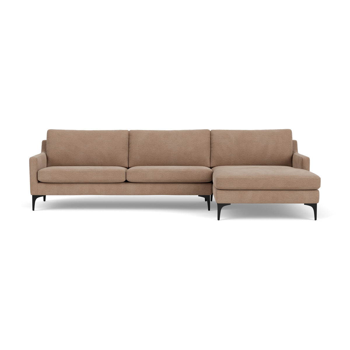 Astha Fabric Right Chaise Sofa