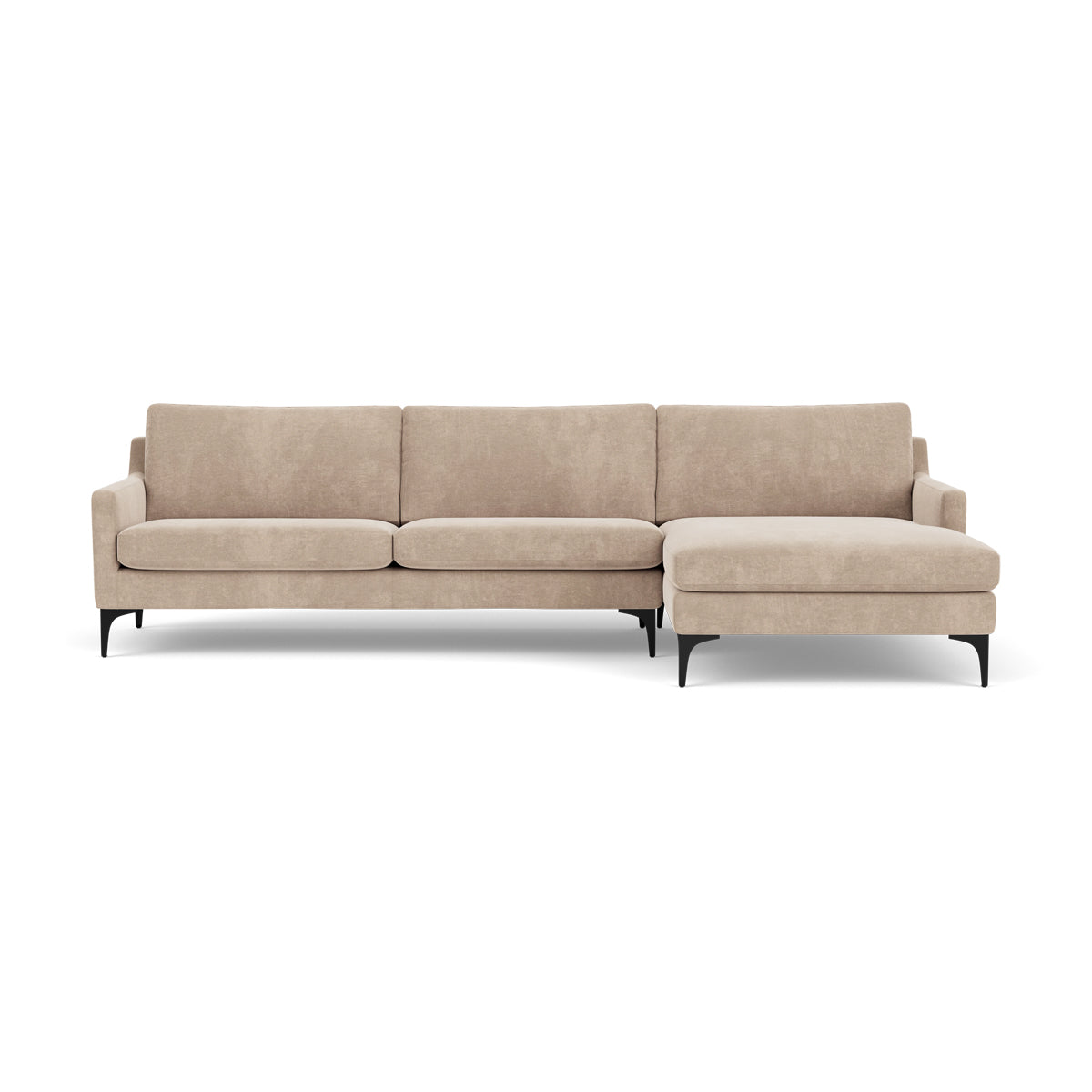 Astha Fabric Right Chaise Sofa