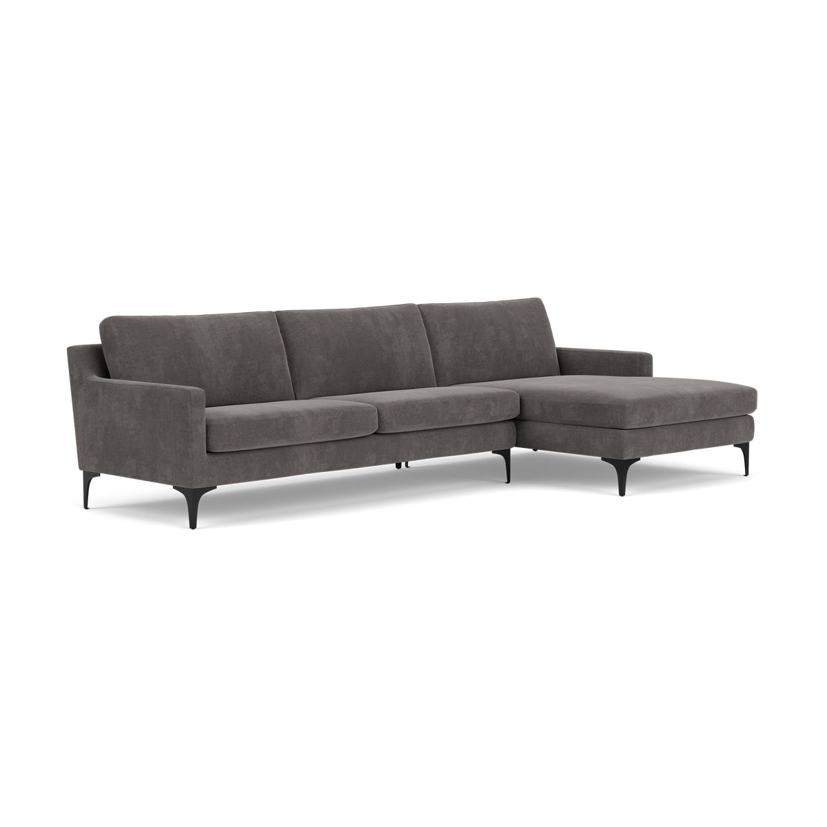 Astha Fabric Right Chaise Sofa