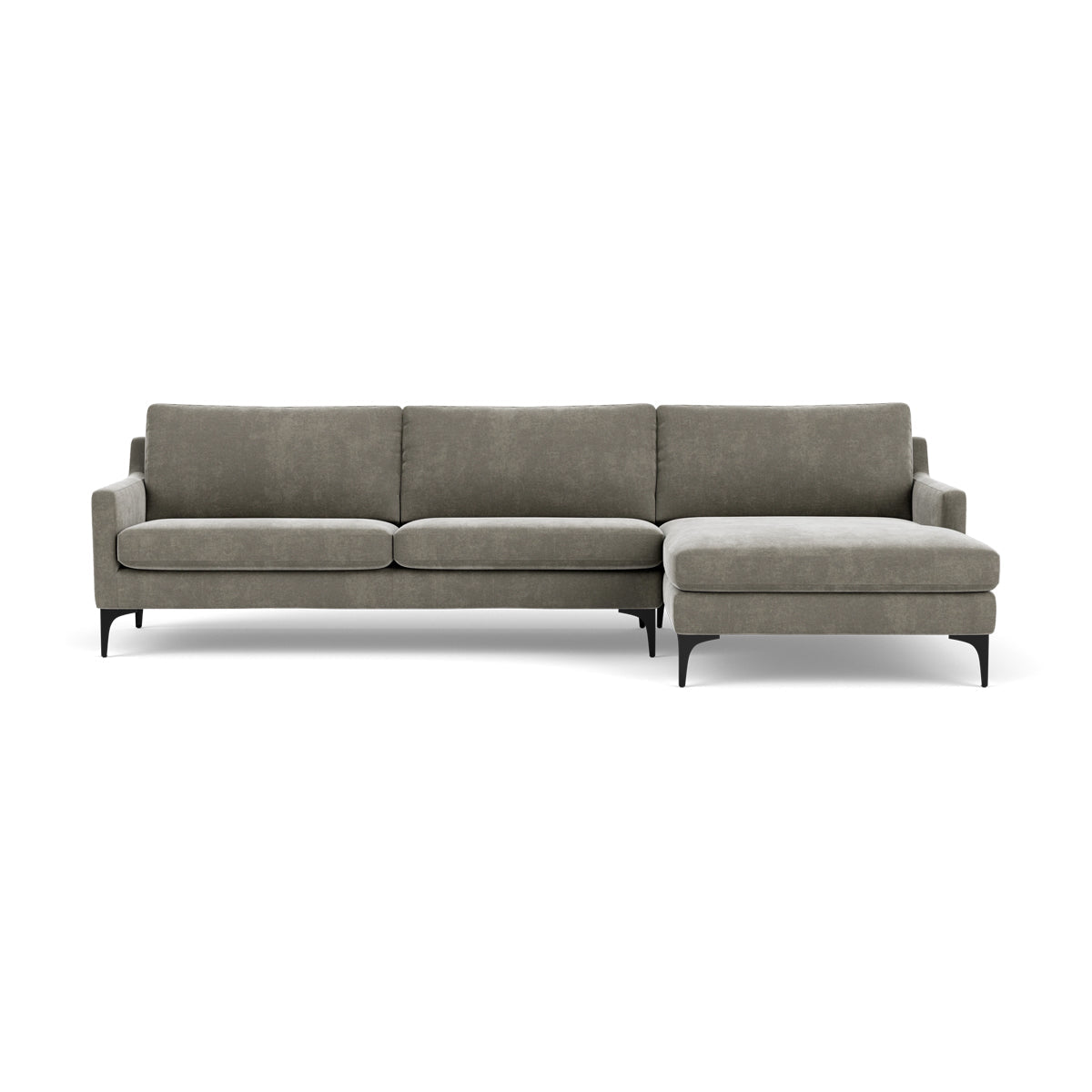 Astha Fabric Right Chaise Sofa