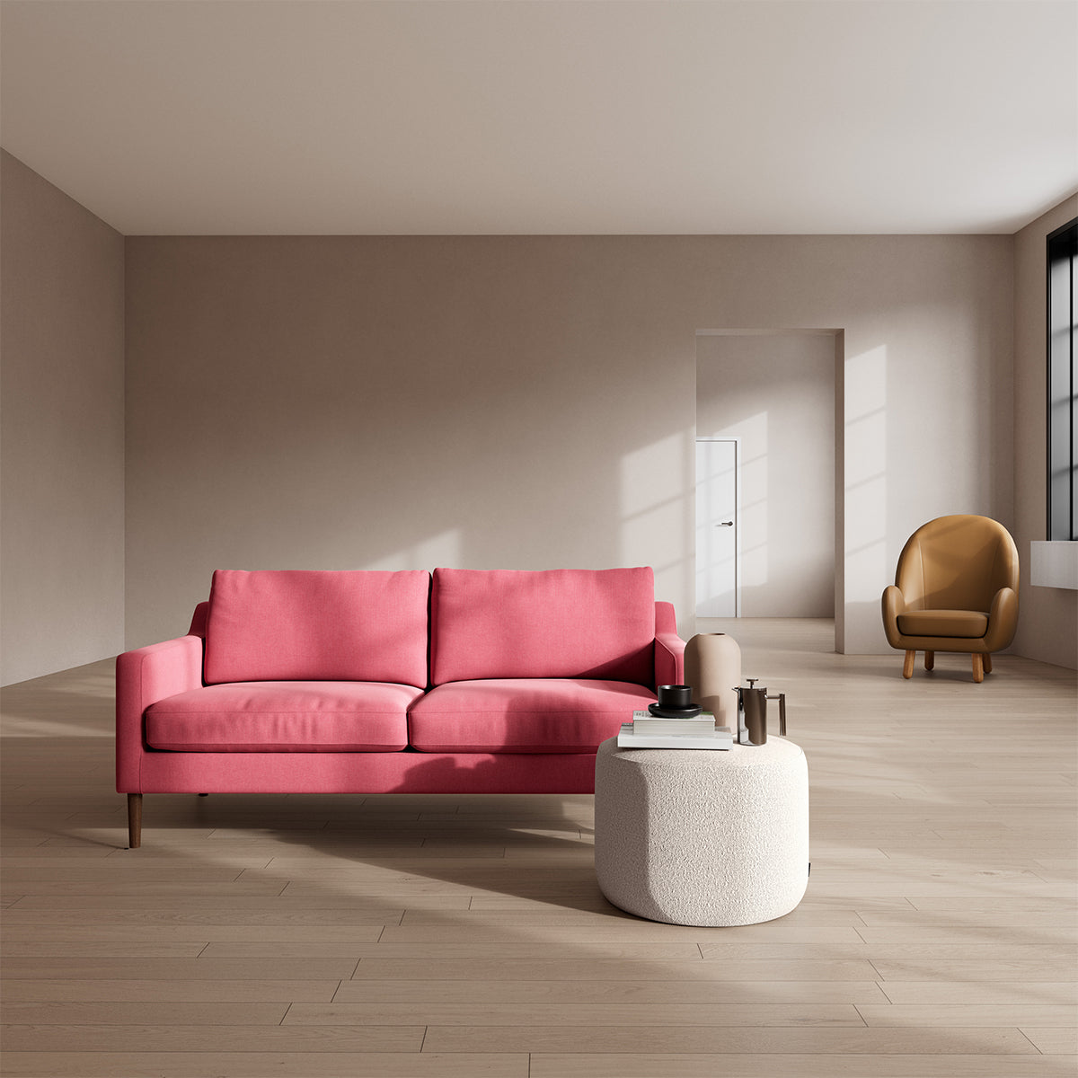 Astha Fabric 2 Seater Sofa