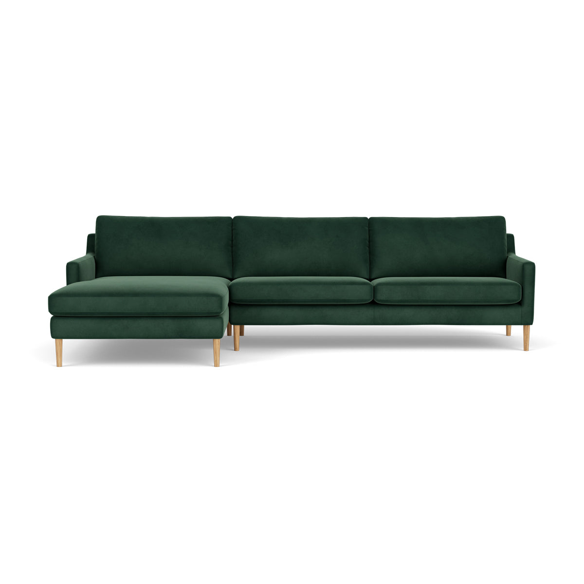 Astha Velvet Left Chaise Sofa