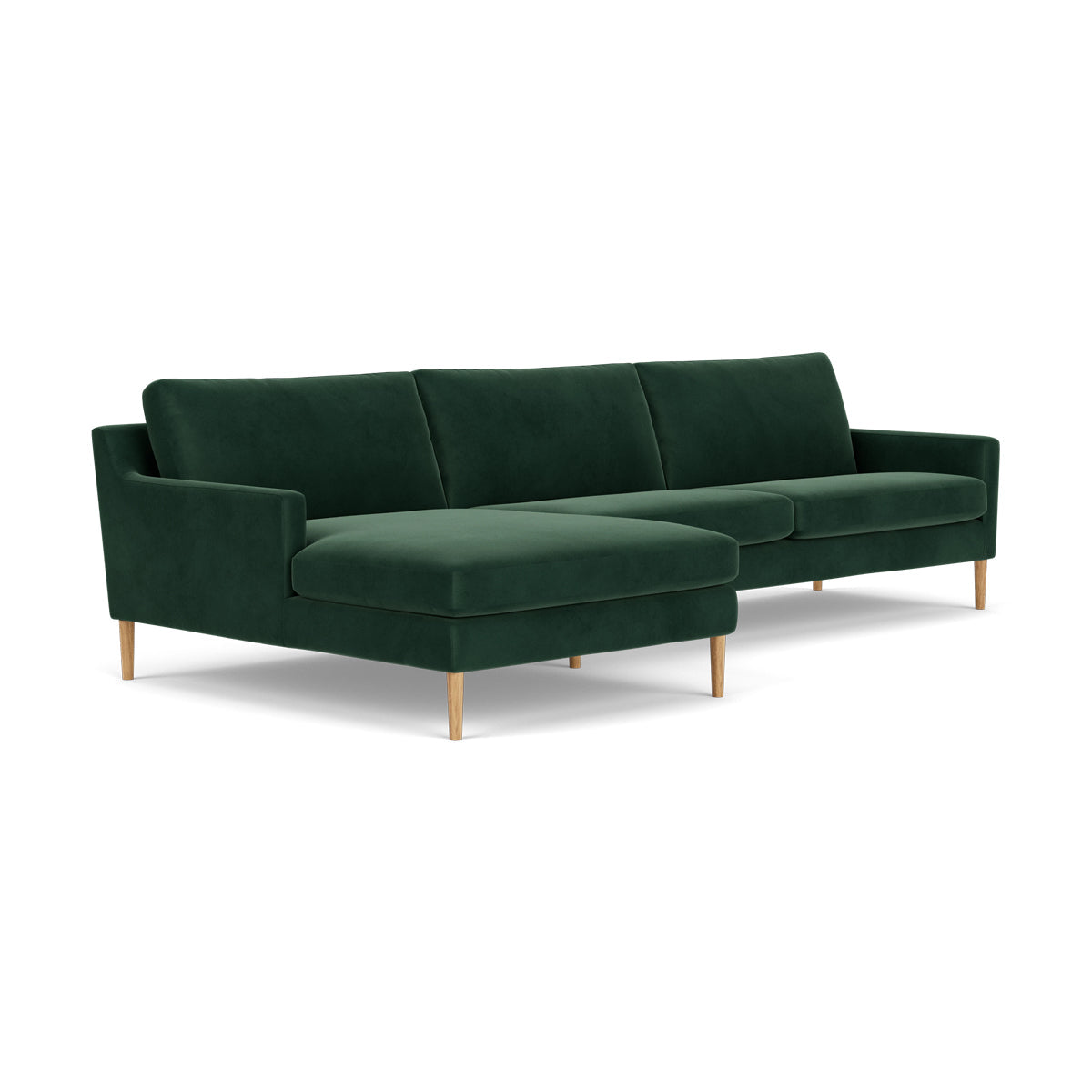 Astha Velvet Left Chaise Sofa