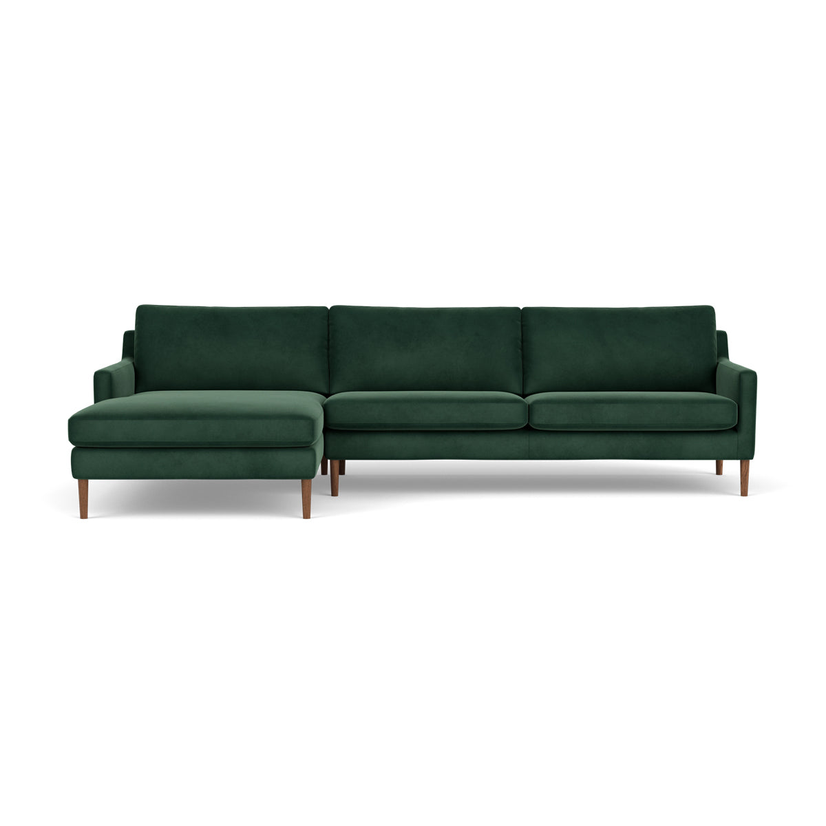 Astha Velvet Left Chaise Sofa
