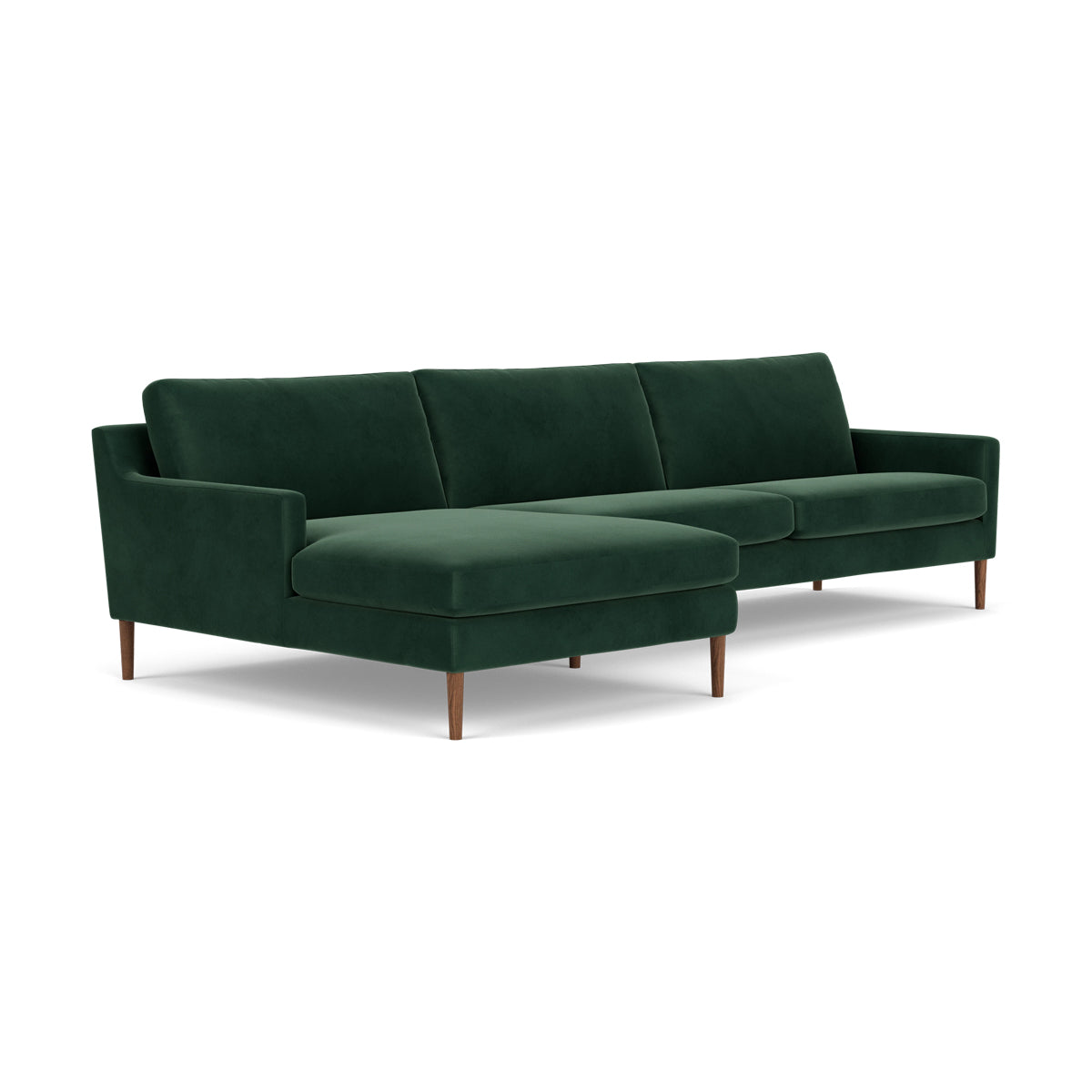 Astha Velvet Left Chaise Sofa
