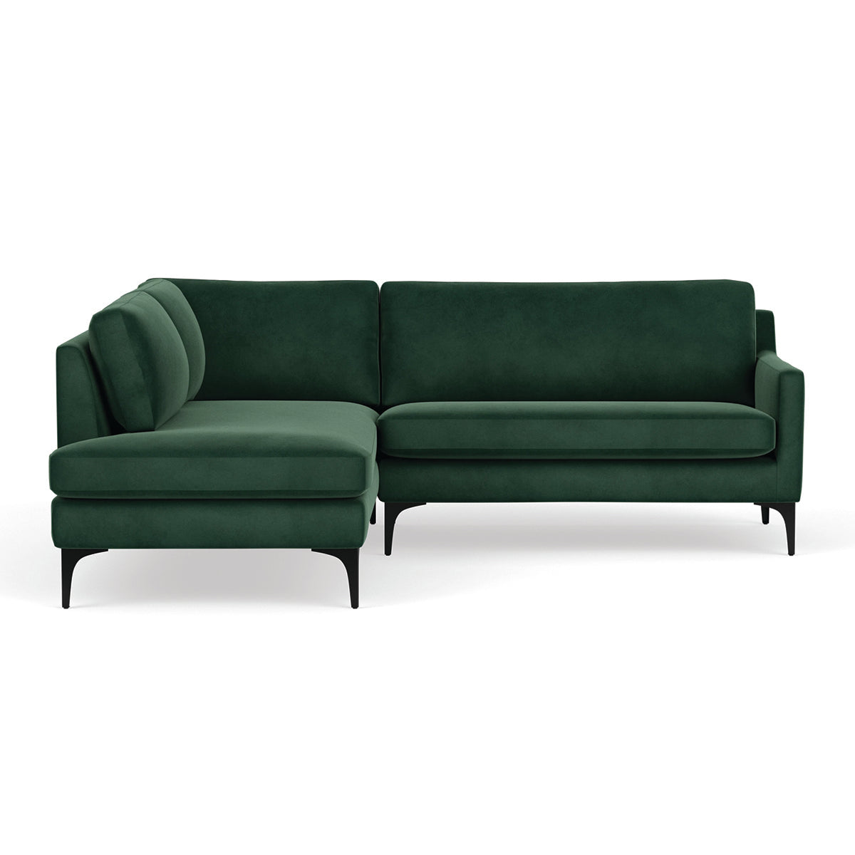 Astha Velvet Left Corner Sofa