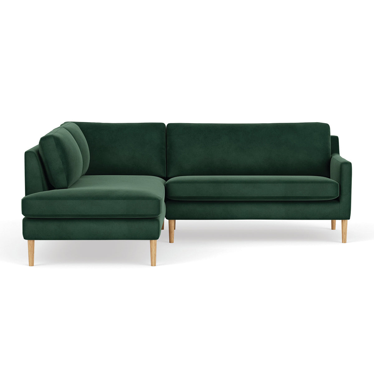 Astha Velvet Left Corner Sofa