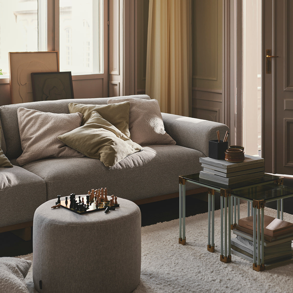 Aya Fabric 3.5 Seater Sofa