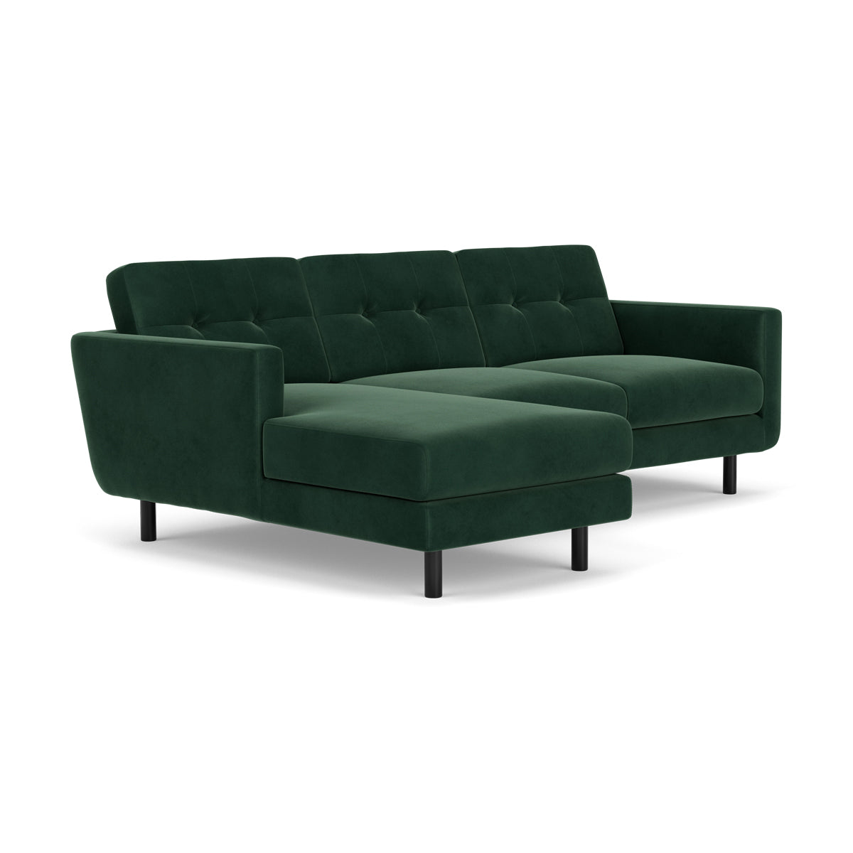 Conrad Velvet Left Chaise Sofa