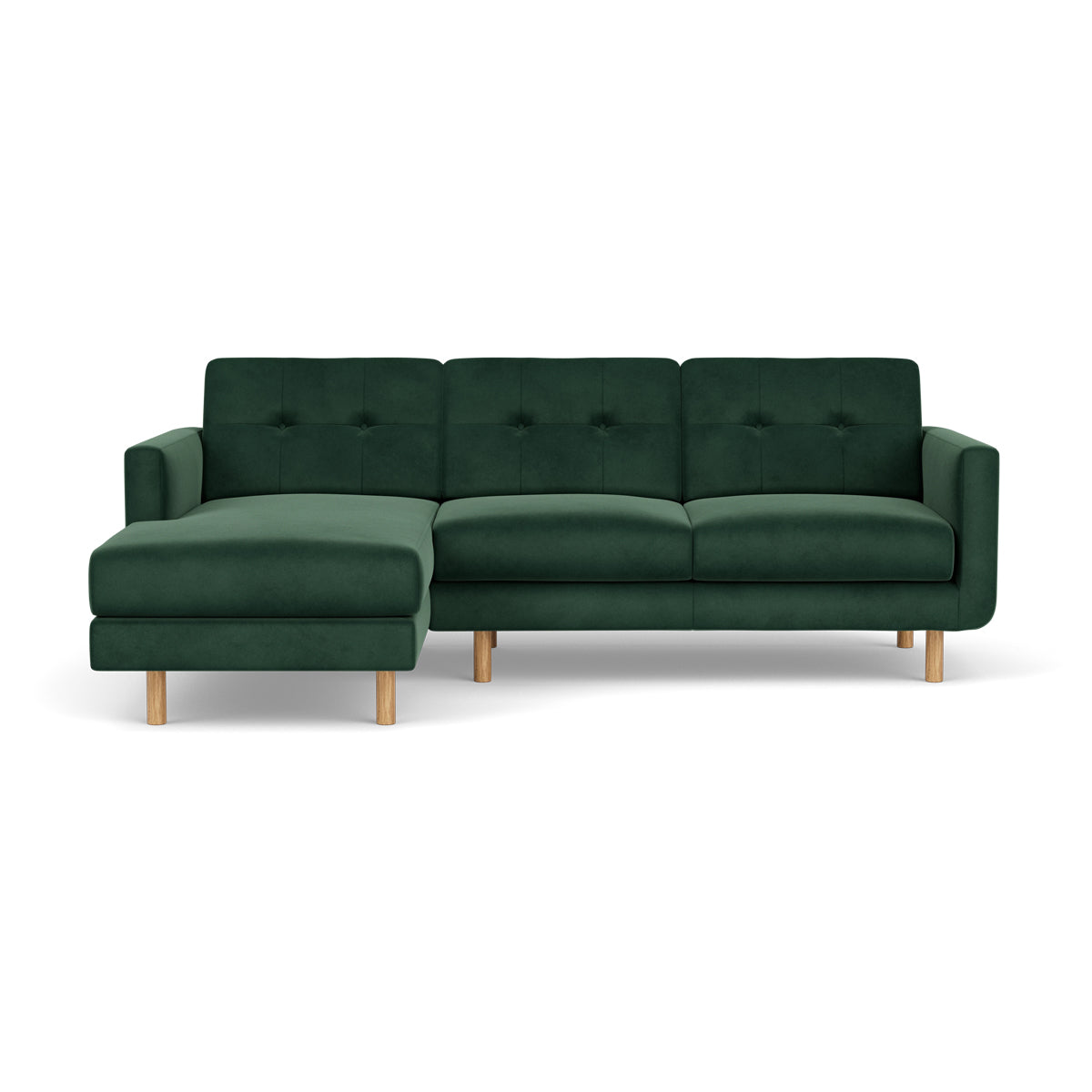 Conrad Velvet Left Chaise Sofa