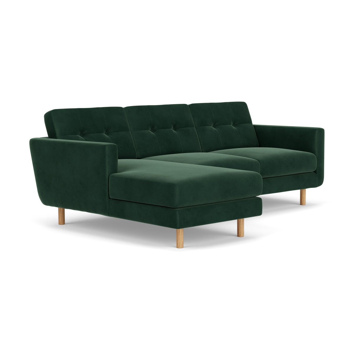 Conrad Velvet Left Chaise Sofa