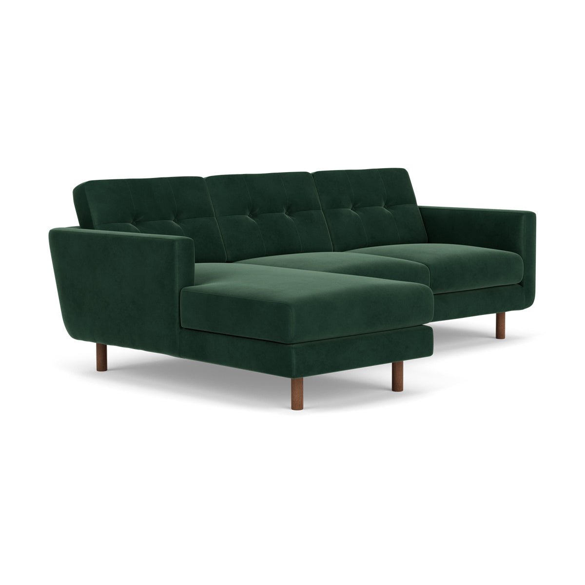 Conrad Velvet Left Chaise Sofa