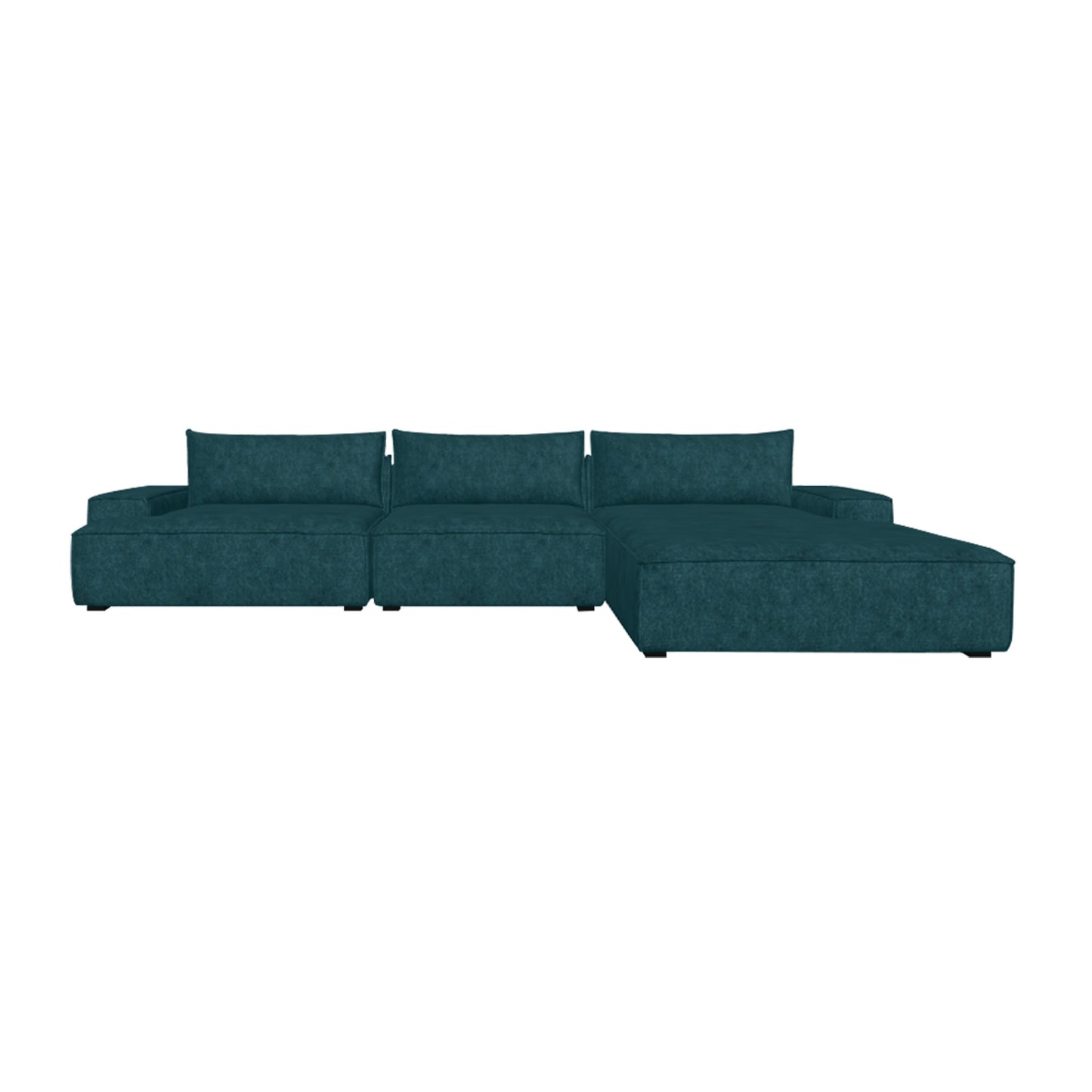 Daphne 3 Seater Modular Right Chaise Sofa