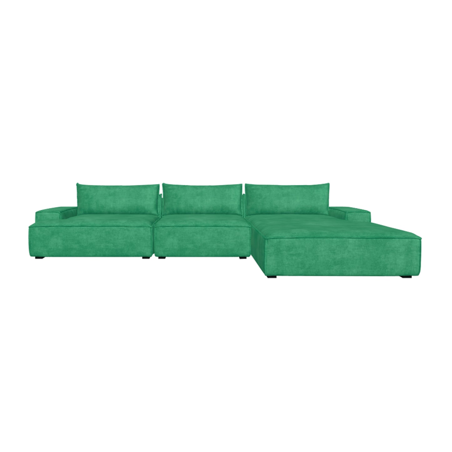 Daphne 3 Seater Modular Right Chaise Sofa