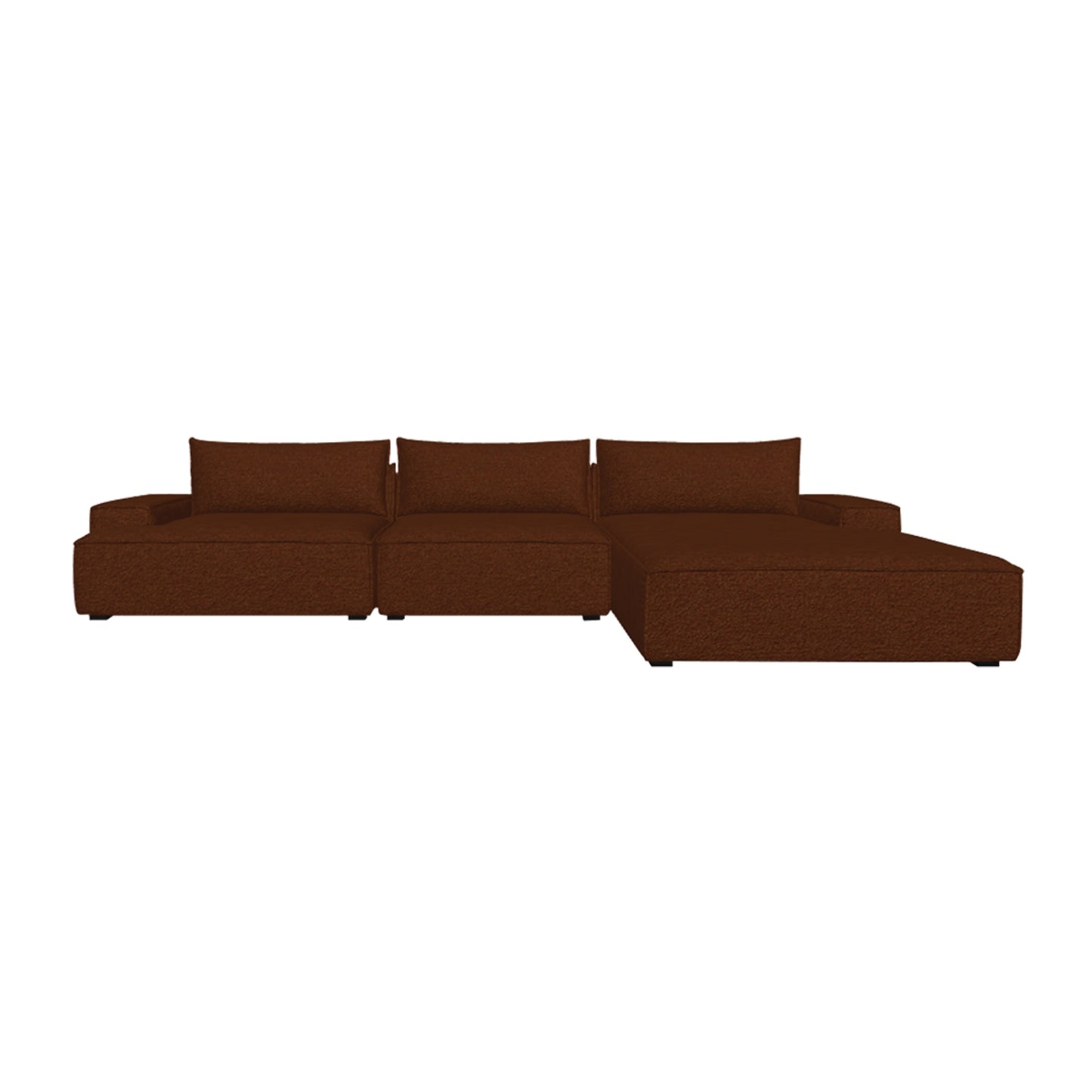 Daphne 3 Seater Modular Right Chaise Sofa