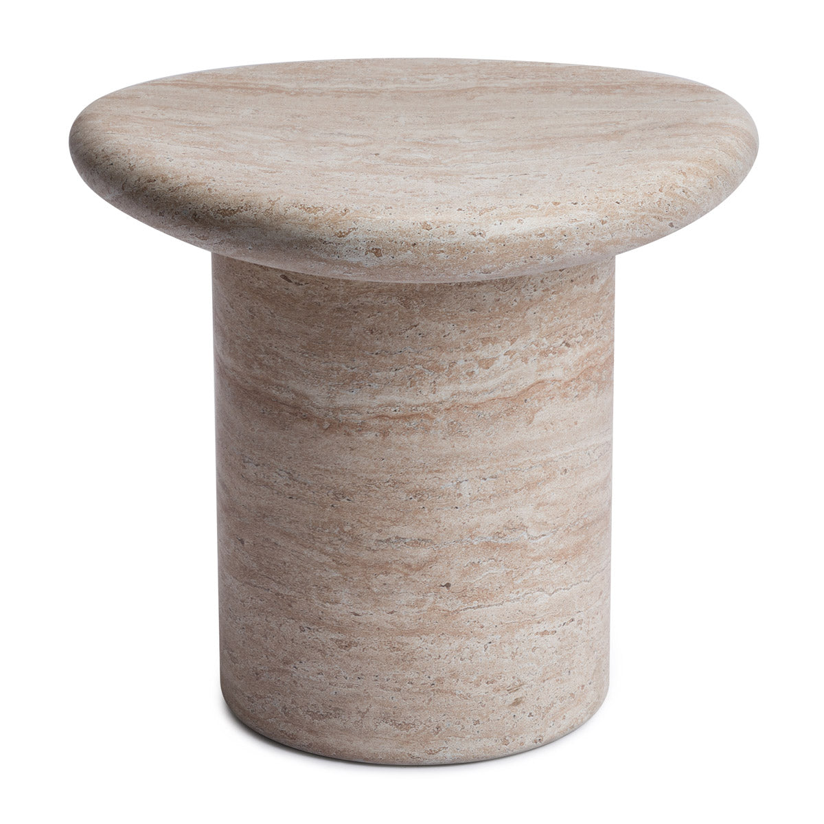 Azzurra Side Table (Travertine Finish)