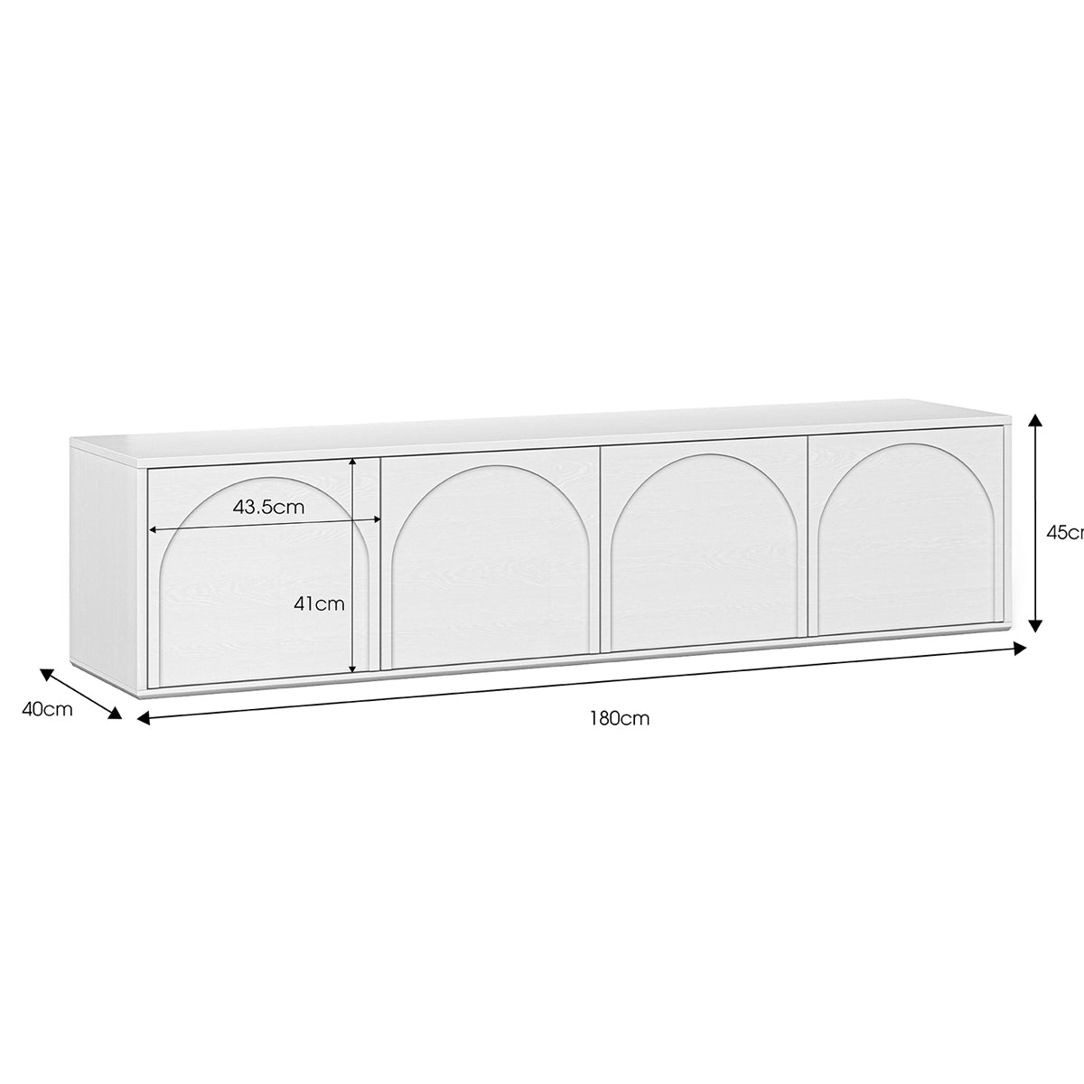 Aurora 4 Door TV Unit