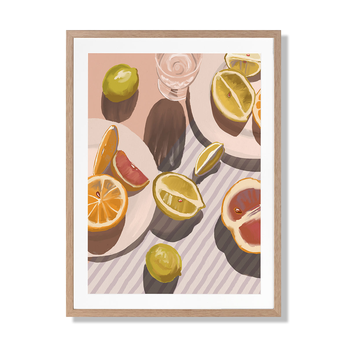 Citrus Fusion Portrait Art Print
