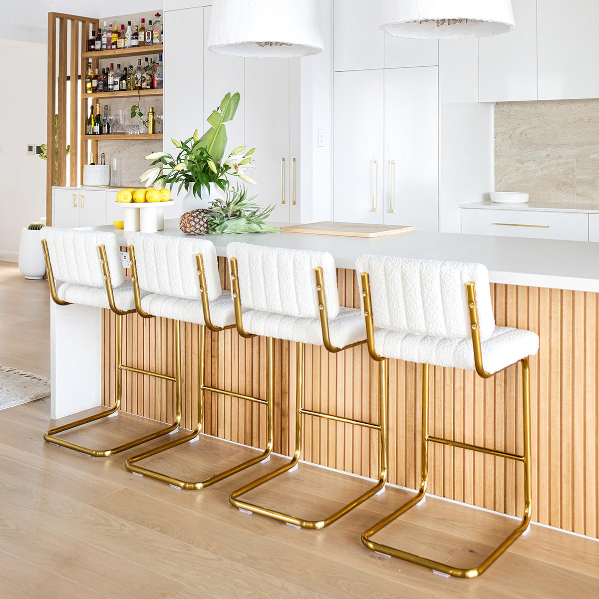 Blake Boucle Bar Stool