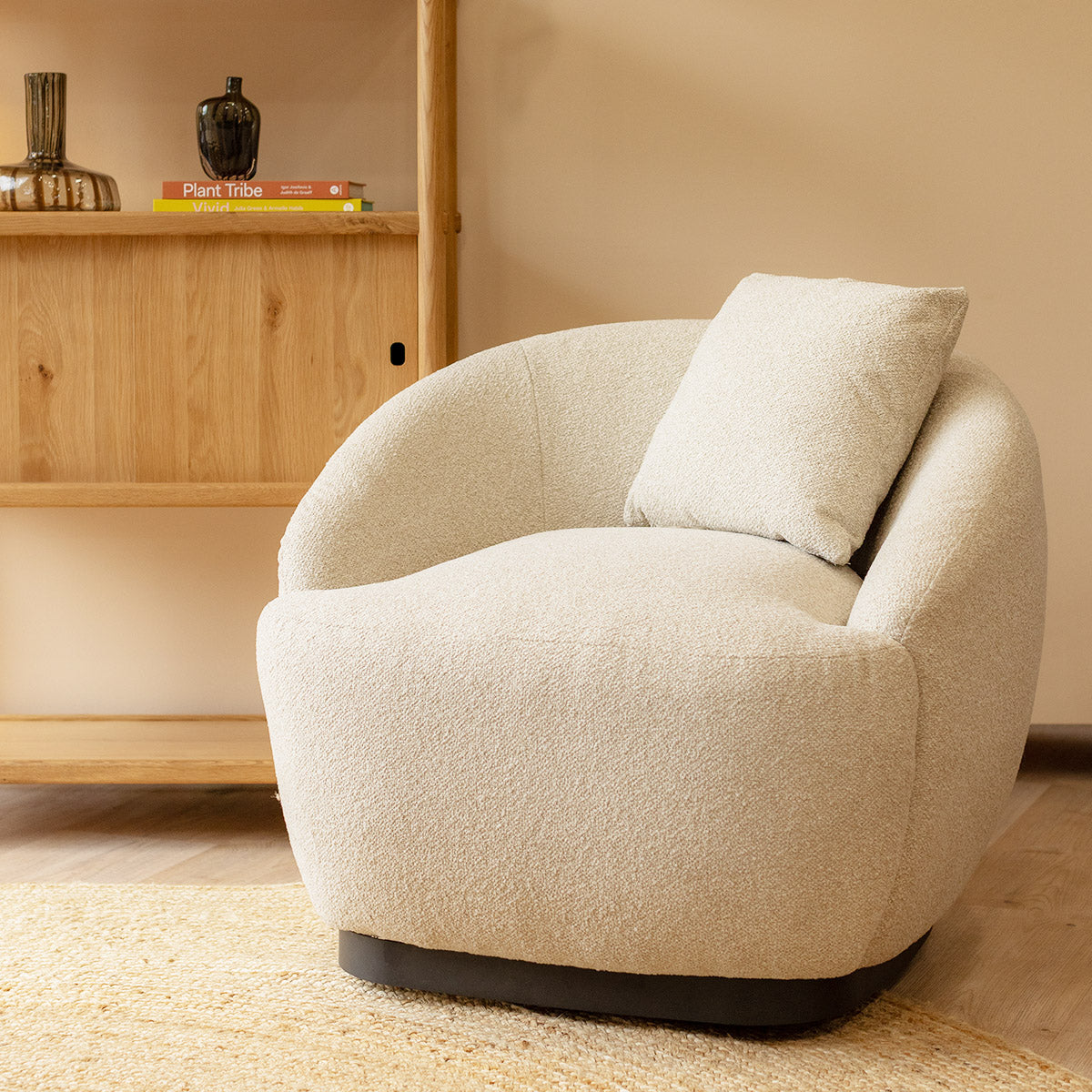 Avalon Boucle Swivel Armchair