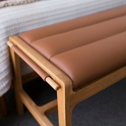 Aura Leather Bench