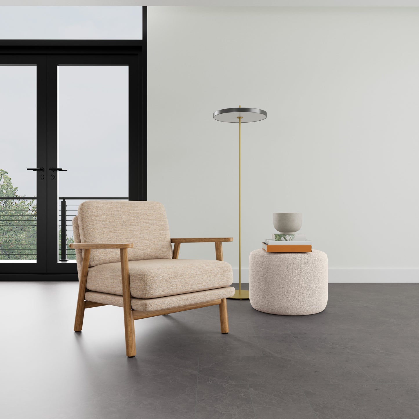 Archie Oak Armchair