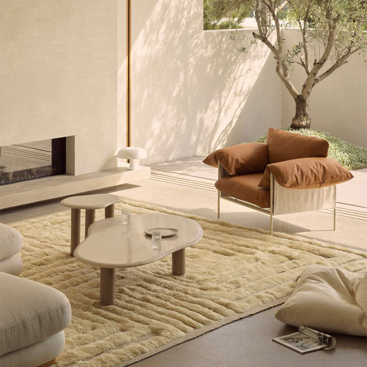Alva Nougat Frame Armchair