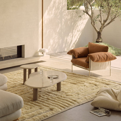 Alva Nougat Frame Armchair