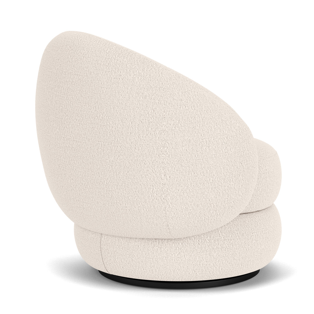 Alma Boucle Swivel Armchair
