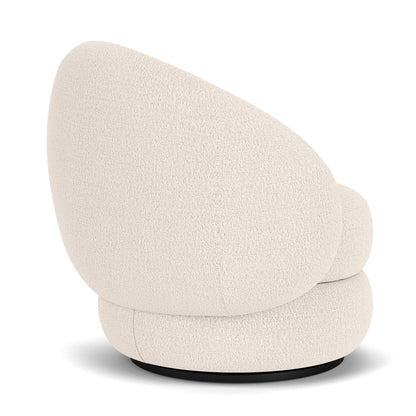 Alma Boucle Swivel Armchair