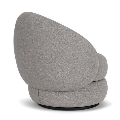 Alma Boucle Swivel Armchair