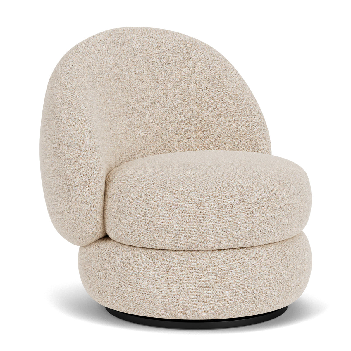 Alma Boucle Swivel Armchair