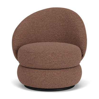 Alma Boucle Swivel Armchair