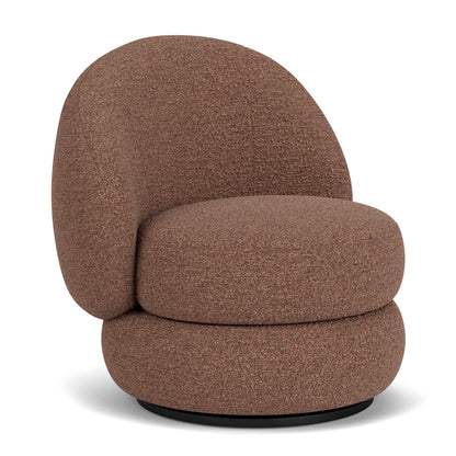 Alma Boucle Swivel Armchair
