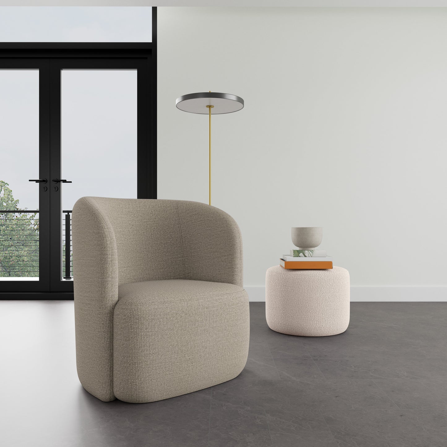 Blair Fabric Swivel Chair