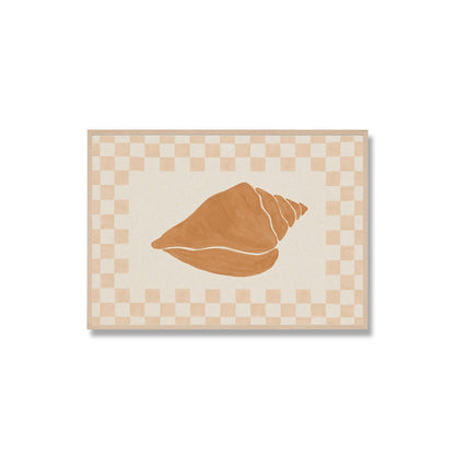 Check Seashell 1 Framed Print