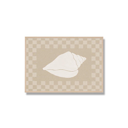 Check Seashell 1 Framed Print
