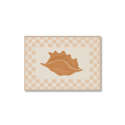 Check Seashell 2 Framed Print