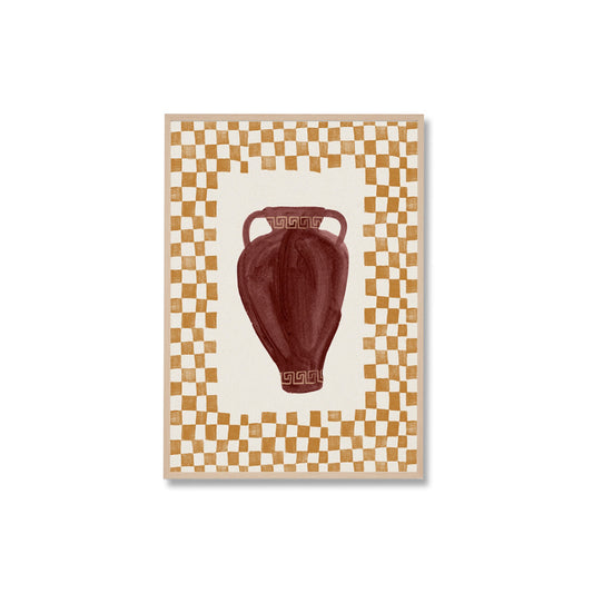 Check Vase 1 Framed Print