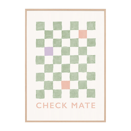 Check Mate Pistachio Print